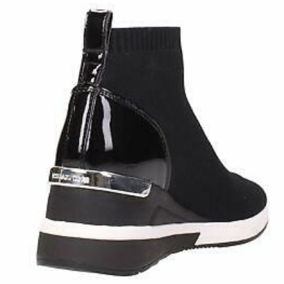 Michael Kors Skyler sock booties black wedges booties - Picture 4 of 10